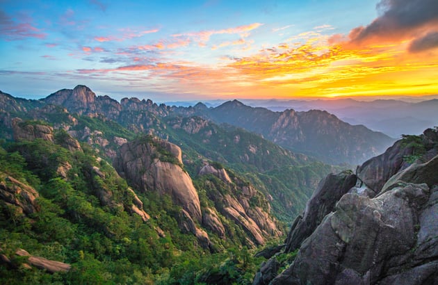 황산+삼청산 4일 #노쇼핑 #왕복케이블카 #트레킹코스