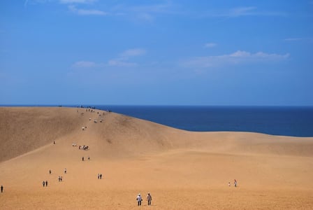 돗토리 사구, 광활한 모래언덕