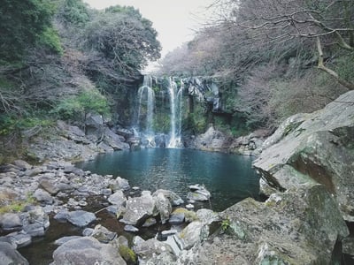 시라이토 폭포 (산책로), 겨울 풍경